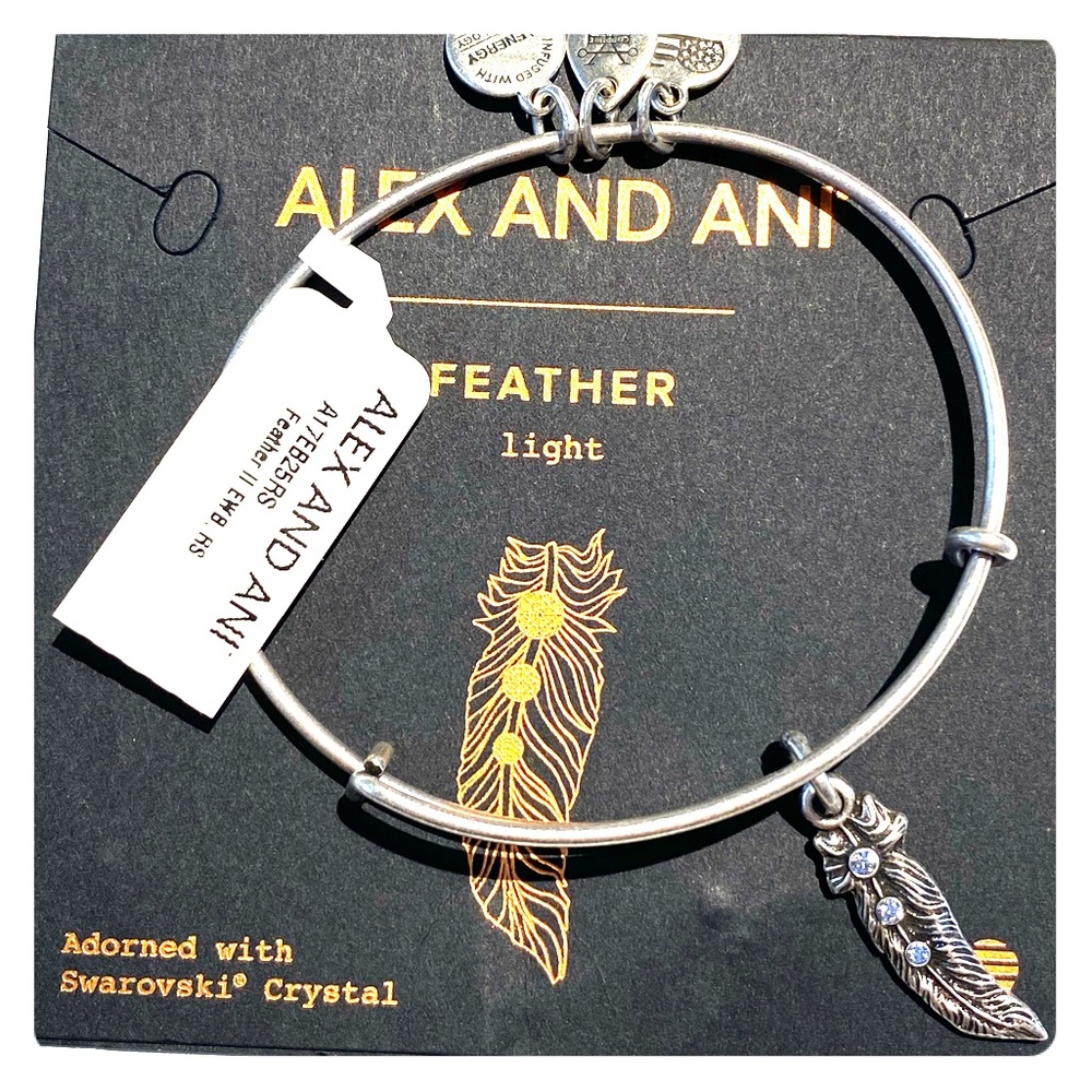 Alex and Ani Feather bracelet - silver
